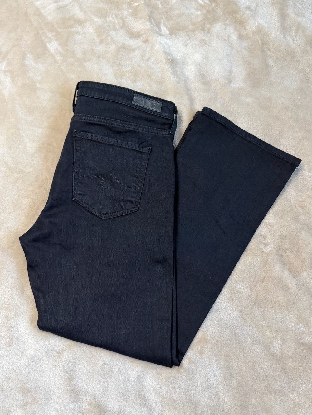 AG Adriano Goldschmied Jodi High Rise Slim Flare Crop Black size 29